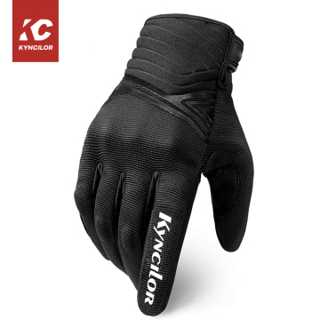 Custom Sports Touchscreen Leder -Motorrad -Sicherheitshandschuhe