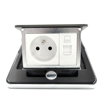 Modern Style Living Room Furniture: Concealed Pop-up Floor Sockets, Toughened Glass Panels & Waterproof Commercial Designs