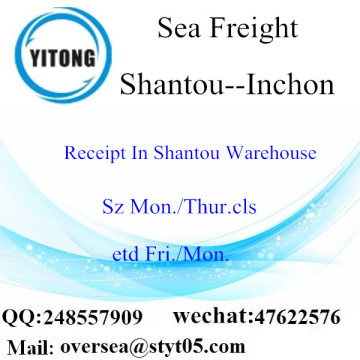 Shantou Port LCL Consolidation To Inchon