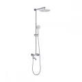 Stainless Steel Square Bathroom Rainfall Shower Column Set