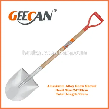 wooden handle camping shovel