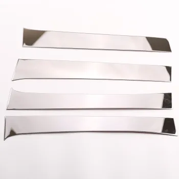 Auto Parts: Stainless Steel Window Center Pillar Trim Set for Toyota Tacoma