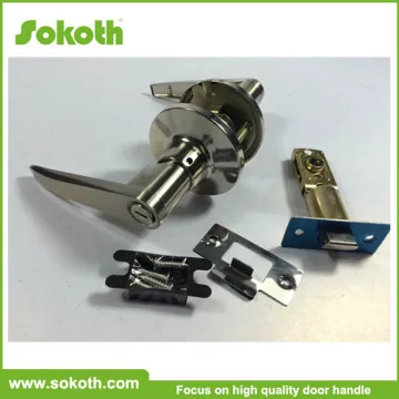 Hotel Zinc Alloy Tubular Lever Handle Door Lock