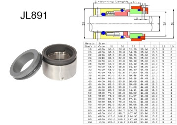 Mechanical Seal 891/Shaft Seals/Gleitringdichtung/Tenuta Meccanica/Sello Mecanico