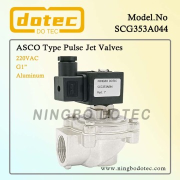 SCG353A044 Angle droit 1 '' Soupape à jet de jet d'impulsion de diaphragme 24VDC