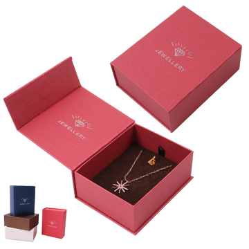 Toptan Kitap Şeklinde Mücevher Kolye Kağıt Kutusu