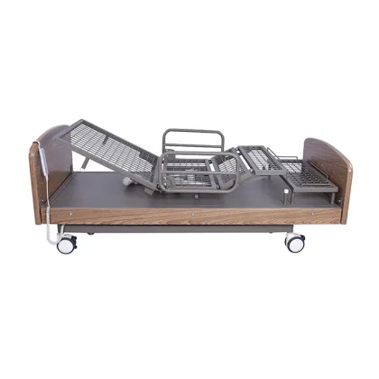 End Wooden Nursing Home Bed Rotating Bed