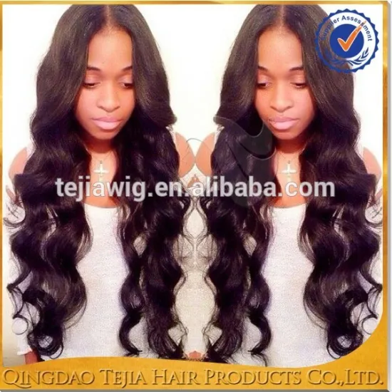 Best quality middle part silk top body wave virgin unprocessed human hair invisible hairline full lace wig