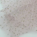 Crinkle-Gold-Punkt-Glitzer-Tüll-Polyester-Stoff