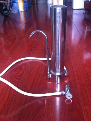 10 inch Counter top ceramic stainless steel water filter