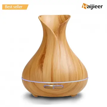 400ml Aromatherapy Wood Grain Ultrasonic Air Oil Humidifier
