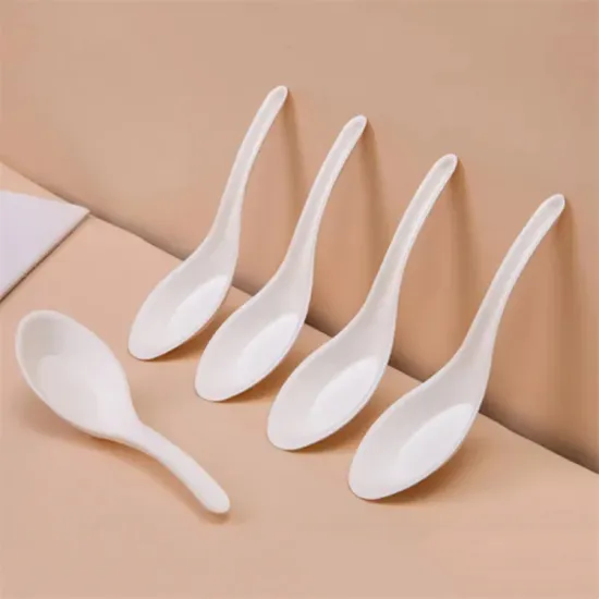 Sugarcane Biodegradable Tableware Soup Serving Dinner Spoon