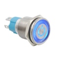 19mm 10A illuminated Metal Pushbutton Switch