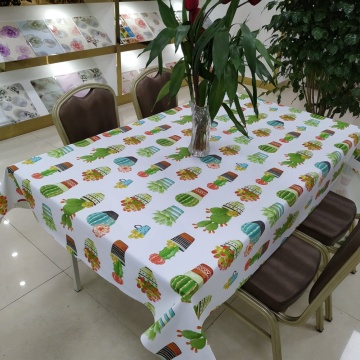 Plastic European Style Nappe imprimé à l&#39;épreuve d&#39;huile pour la fête