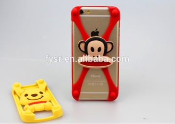 2015 hot selling cartoon shape universal soft silicone phone case