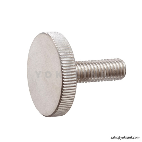 DIN 653 nerezová ocel M6 X 10 mm rýhované tenké šrouby s palcem