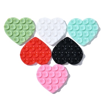 Hands-Free Heart Shape Silicone Suction Cup Phone Case Mount for Selfies