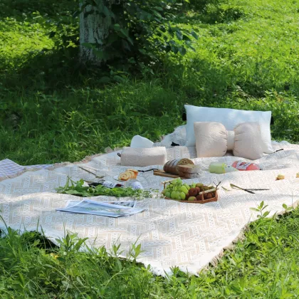 simple mat picnic barbecue beach portable picnic blanket