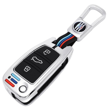 Audi C Style Luminous Key Chain Set dengan penutup pelindung