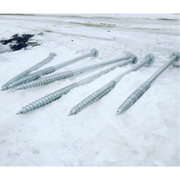 Galvanized Ground Screw Pile For Construction Foundation