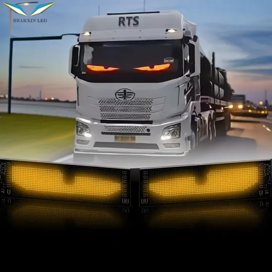 DIY RGB LED Matrix Panel for Custom Animations and Logos on Cars and Trucks - App Controlled Devil Eye Lamp