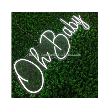 Drop Shipping Oh Baby LED Neon Signs for Outdoor Wedding Party Decor