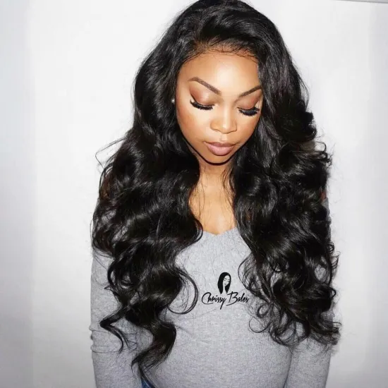 Unprocessed Virgin Peruvian Hair Bundles,Wholesale 100% Peruvian Human Hair Body Wave Hair 3 Bundles With Closure