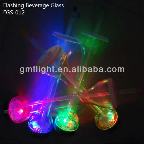 LED Lighted Yard Glass