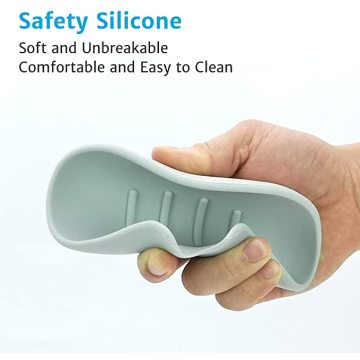 Plat de savon en silicone personnalisé avec drain