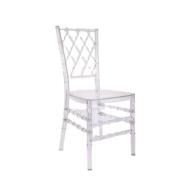 Clear Resin Diamond Crystal Chair Rental for Weddings and Parties