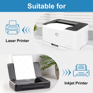 2.5" round label sticker paper