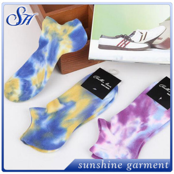 Men cotton tie dye sublimated socks