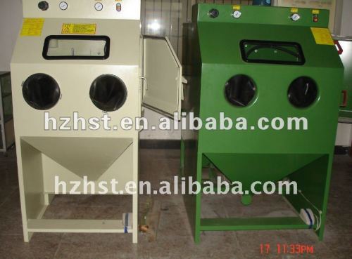 Suction dry sandblasting machine