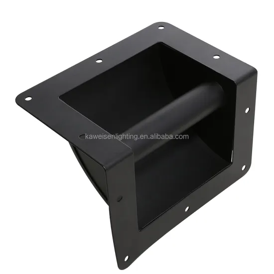Classic Black Finish Corner Bar Handle for Flight and Road Cases: Durable Steel Recessed Side Pull Handle