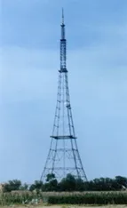 Radio and television steel tower