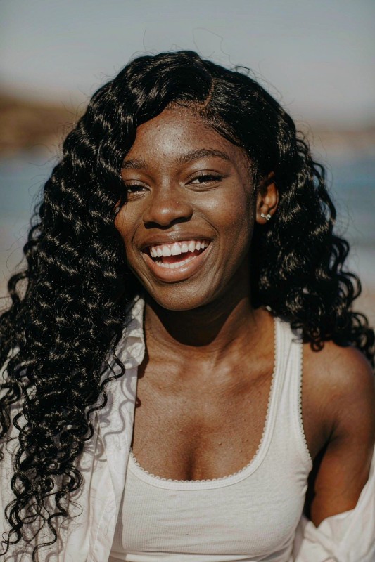 Water Wave Human Hair 4x4 Closure Wig