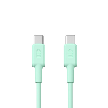 USB C berwarna-warni ke kabel pengisi daya Type-C PD