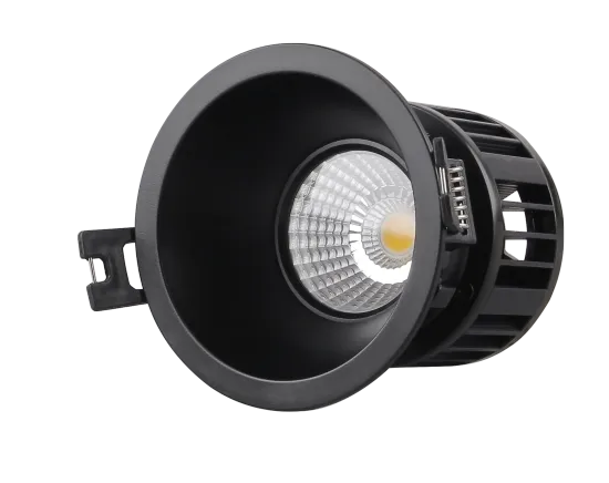 Commercial Grade Narrow Trim Ceiling Light with Anti-Glare Feature, 75-85mm Hole Opening, Compatible with GU10 or MR16 Light Bulbs