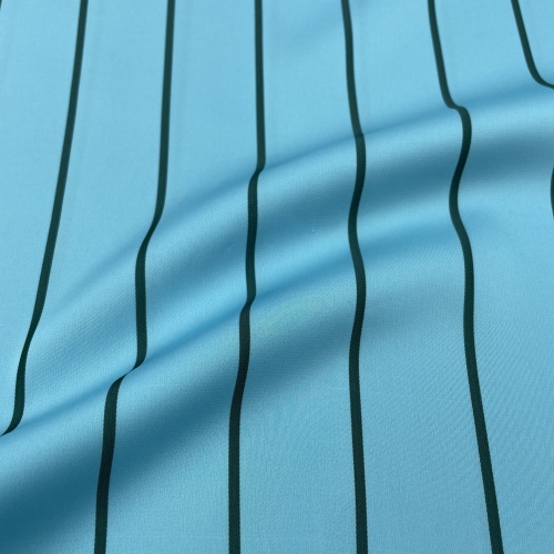 Tecido de poliéster puro de padrão de padrão listrado