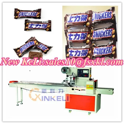 Energy bar flow packaging machine