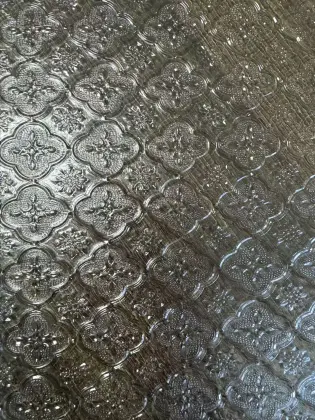 Begonia print window decorative glass