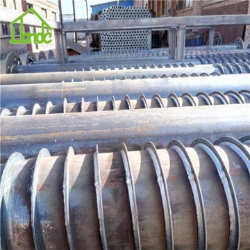 Galvanized deep foundation ground piles