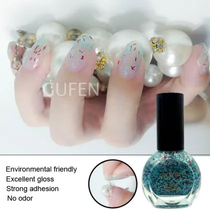 Long lasting nail polish glittering nail polish