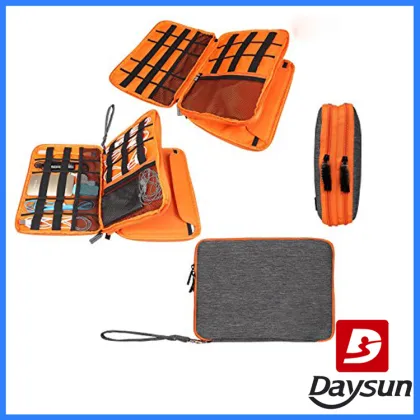 Double Layer Cable Organizer Electronics Accessories Storage Carrying Bag