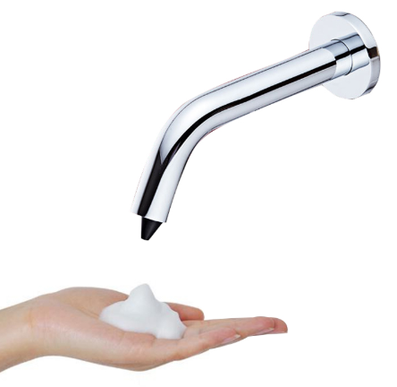 Regulowany niezawodny dozownik mydła prysznicowego