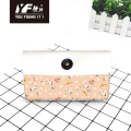 Custom Flower life style PU leather handbag cosmetic bag pencil case&bag multifunctional bag