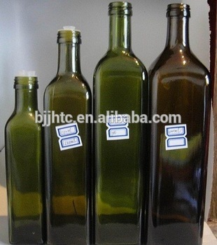glass olive oil bottles