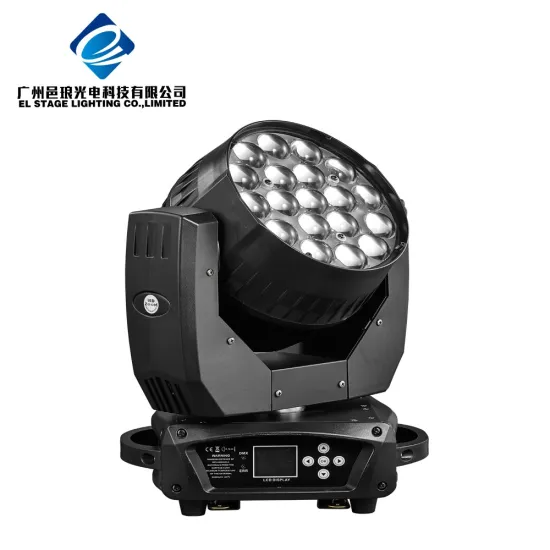 Professional DJ Stage Light - Waterproof Beam Moving Head LED Light (19x15W Zoom Wash)