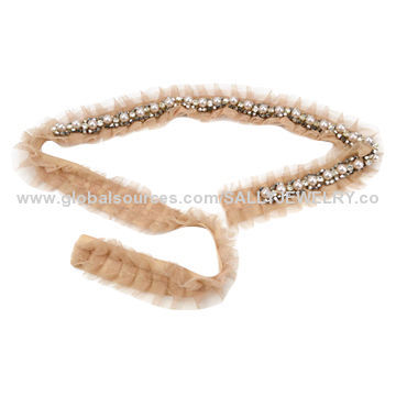 Fashion Imitation Pearl Beads Sashes, China Manufacturer, OEM Orders are Welcome