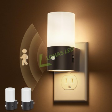 LOHAS LED Motion Sensor Night Light - 3 Modes (Auto/Off/On) for Bathroom and Hallway